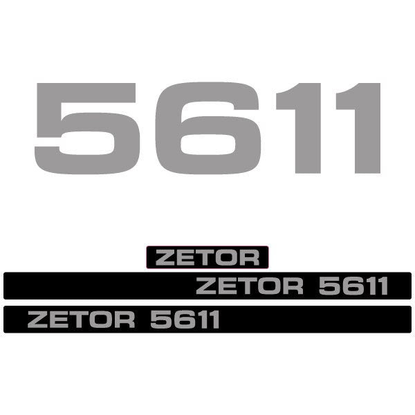 Zetor 5611 Aftermarket Tractor Decal / Aufkleber / Adesivo / Sticker Set