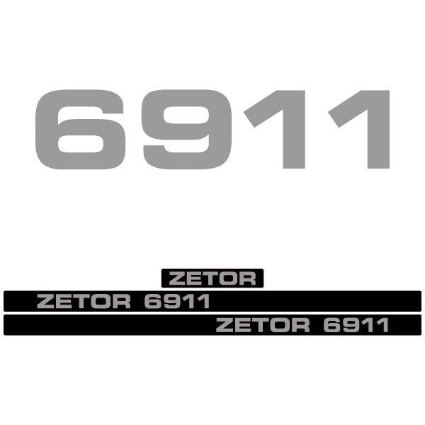 Zetor 6911 Aftermarket Tractor Decal / Aufkleber / Adesivo / Sticker Set