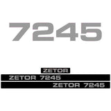 Zetor 7245 Aftermarket Tractor Decal / Aufkleber / Adesivo / Sticker Set