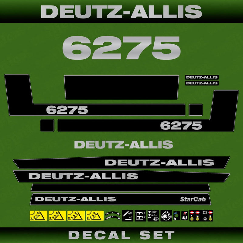 Deutz Allis 6275 Aftermarket Replacement Tractor Decal (Sticker) Set