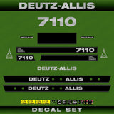 Deutz Allis 7110 Aftermarket Replacement Tractor Decal (Sticker) Set