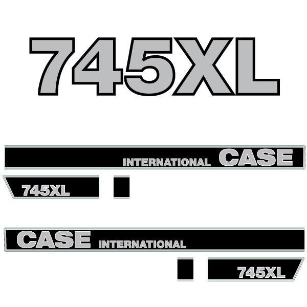 Case International 745XL Aftermarket Replacement Tractor Decal (Sticker) Set