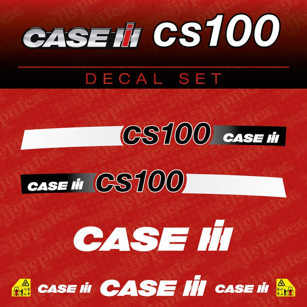 Case CS 100 Aftermarket Replacement Tractor Decal (Sticker) Set