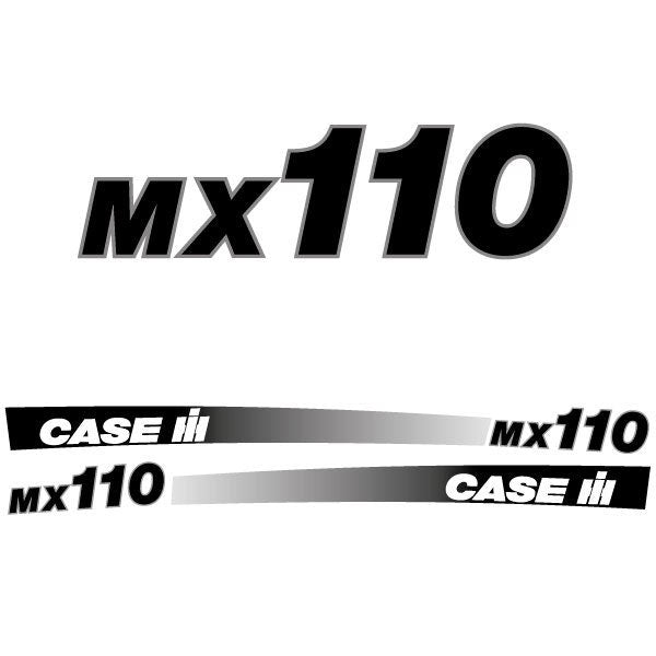 Case MX 110 Aftermarket Replacement Tractor Decal (Sticker) Set – 4.11 ...
