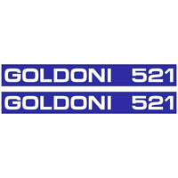 Goldoni 521 Aftermarket Replacement Tractor Decal (Sticker) Set