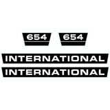 International 654 Aftermarket Replacement Tractor Decal (Sticker) Set