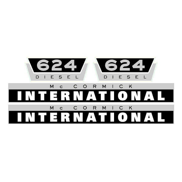 International 624 McCormick Aftermarket Replacement Tractor Decal (Sticker) Set