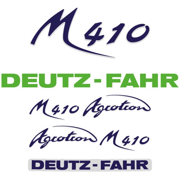 Deutz Fahr AgroTron M410 Aftermarket Replacement Tractor Decal (Sticker) Set