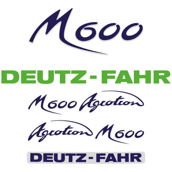 Deutz Fahr AgroTron M600 Aftermarket Replacement Tractor Decal (Sticker) Set