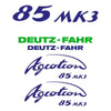 Deutz Fahr AgroTron 85 MK3 Aftermarket Replacement Tractor Decal (Sticker) Set