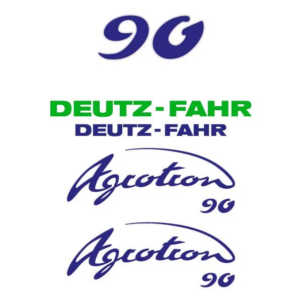 Deutz Fahr AgroTron 90 Aftermarket Replacement Tractor Decal (Sticker) Set