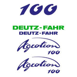 Deutz Fahr AgroTron 100 Aftermarket Replacement Tractor Decal (Sticker) Set