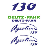 Deutz Fahr AgroTron 130 Aftermarket Replacement Tractor Decal (Sticker) Set