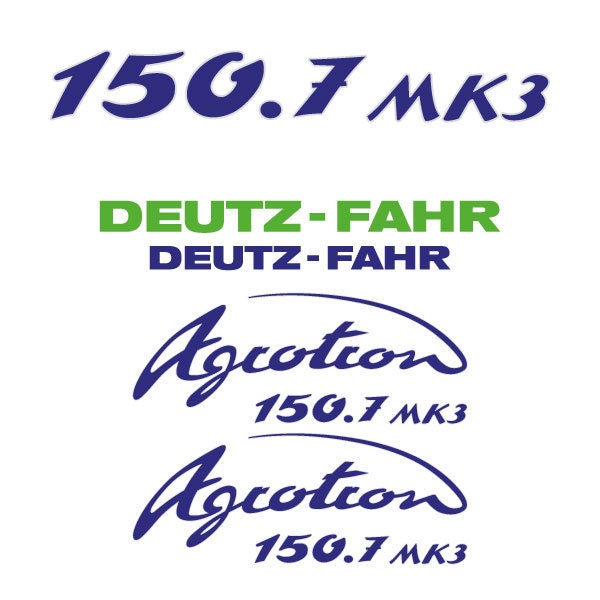 Deutz Fahr AgroTron 150.7 MK3 Aftermarket Replacement Tractor Decal (Sticker) Set