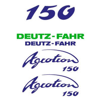 Deutz Fahr AgroTron 150 Aftermarket Replacement Tractor Decal (Sticker) Set