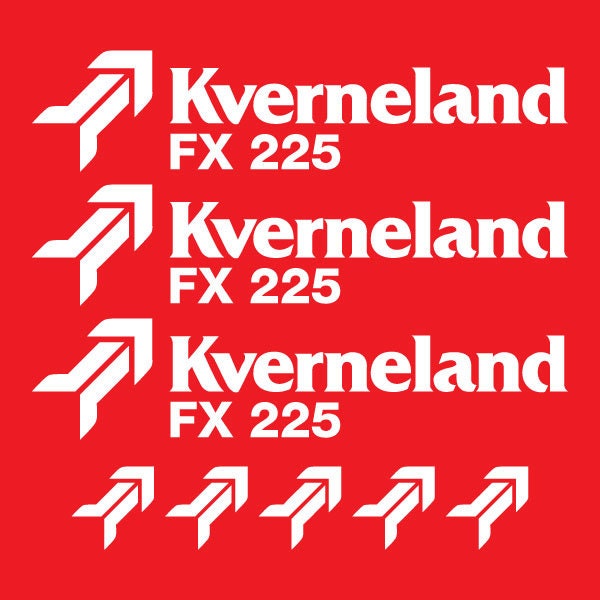 Kverneland FX225 Aftermarket Replacement Tractor Decal (Sticker) Set