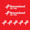Kverneland LD-120 Aftermarket Replacement Tractor Decal (Sticker) Set