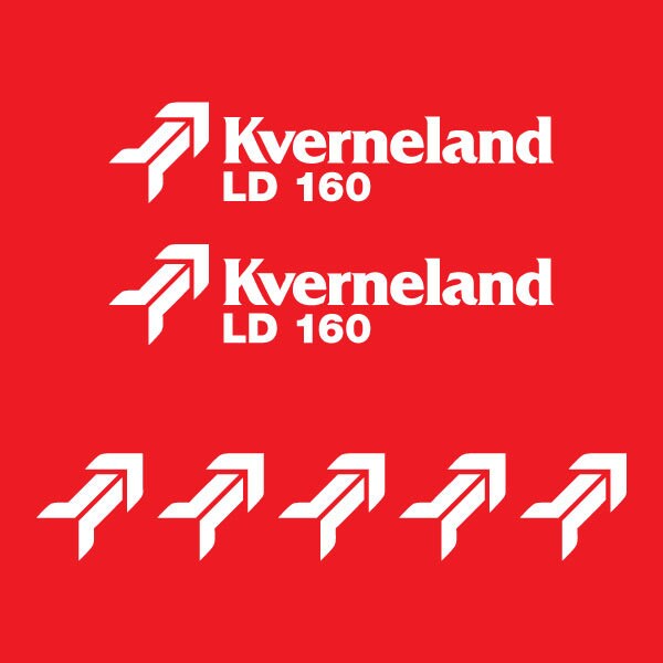 Kverneland LD-160 Aftermarket Replacement Tractor Decal (Sticker) Set