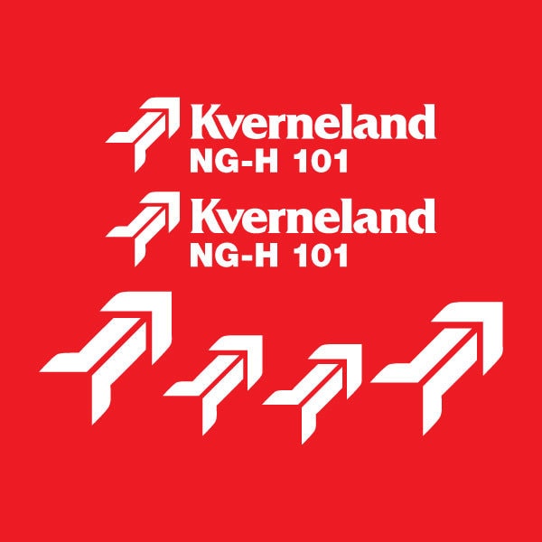 Kverneland NG-H 101 Aftermarket Replacement Tractor Decal (Sticker) Set