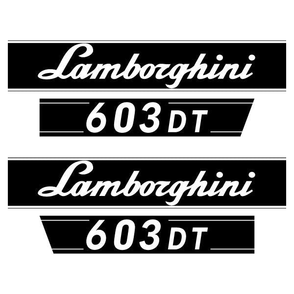 Lamborghini 603DT Aftermarket Replacement Tractor Decal (Sticker) Set
