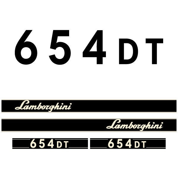 Lamborghini 654DT Aftermarket Replacement Tractor Decal (Sticker) Set