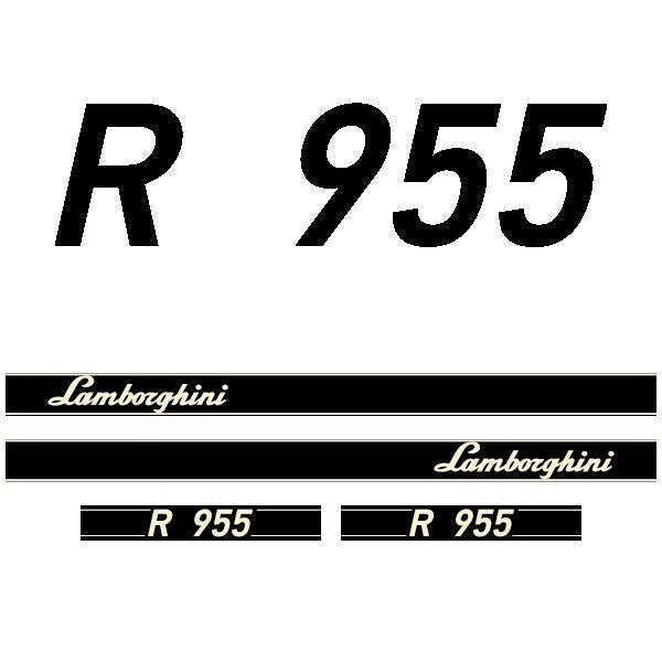 Lamborghini R955 Aftermarket Replacement Tractor Decal (Sticker) Set