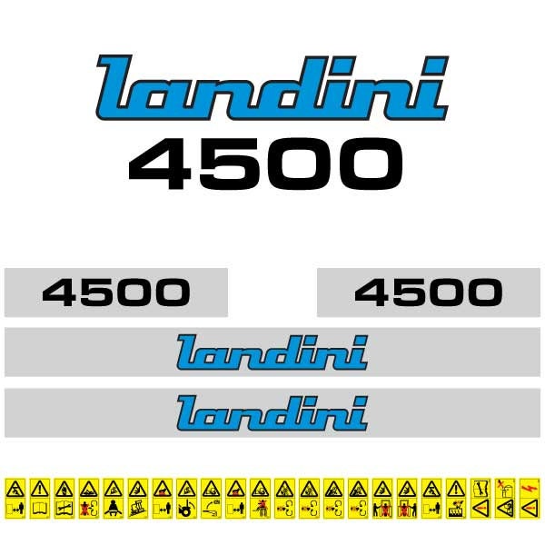 Landini 4500 (1979) Aftermarket Replacement Tractor Decal (Sticker) Set