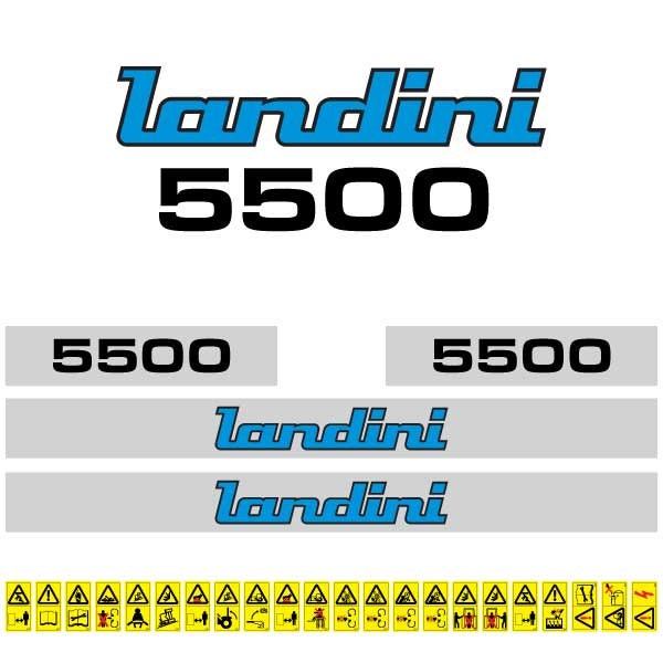 Landini 5500 (1979) Aftermarket Replacement Tractor Decal (Sticker) Set