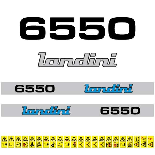 Landini 6550 (1986) Aftermarket Replacement Tractor Decal (Sticker) Set