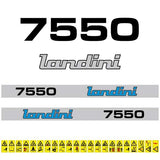 Landini 7550 (1986) Aftermarket Replacement Tractor Decal (Sticker) Set