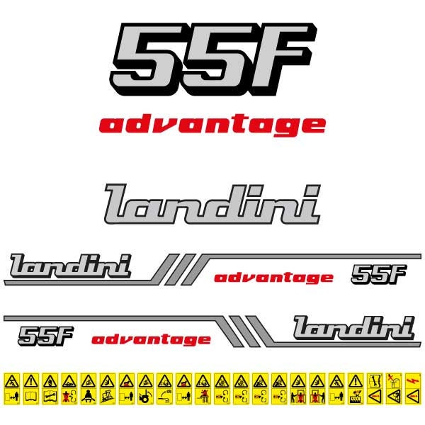 Landini Advantage 55F Aftermarket Replacement Tractor Decal (Sticker) Set