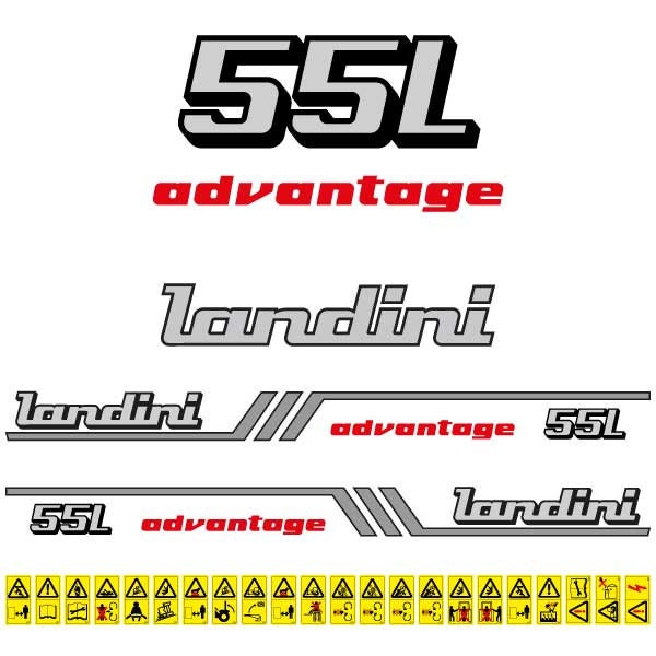 Landini Advantage 55L Aftermarket Replacement Tractor Decal (Sticker) Set