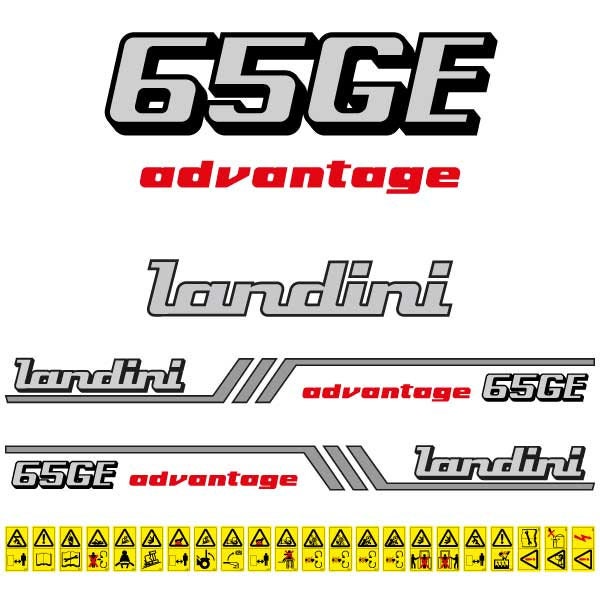Landini Advantage 65GE Aftermarket Replacement Tractor Decal (Sticker) Set