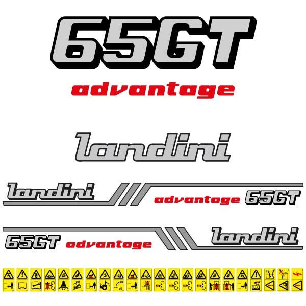 Landini Advantage 65GT Aftermarket Replacement Tractor Decal (Sticker) Set