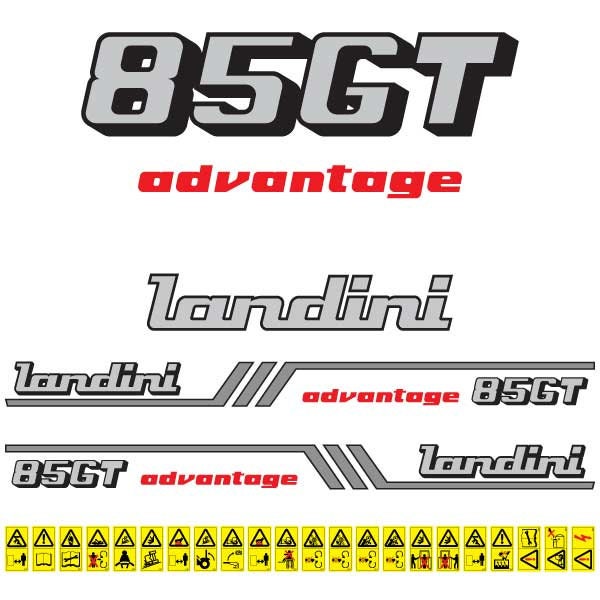 Landini Advantage 85GT Aftermarket Replacement Tractor Decal (Sticker) Set