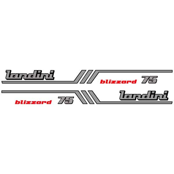 Landini Blizzard 75 Aftermarket Replacement Tractor Decal (Sticker) Set