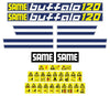 Same Buffalo 120 Aftermarket Replacement Tractor Decals (sticker - aufkleber - adesivo) Set