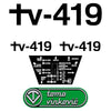 Tomo Vinkovic 419 Aftermarket Replacement Tractor Decals (sticker - aufkleber - adesivo) Set