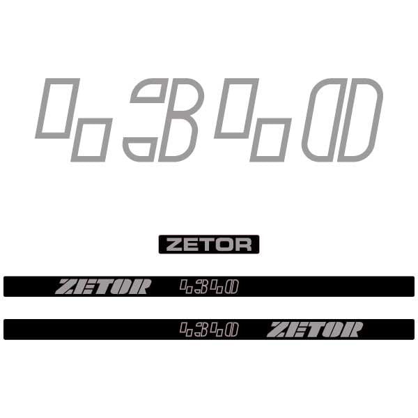 Zetor 4340 Aftermarket Tractor Decal / Aufkleber / Adesivo / Sticker Set
