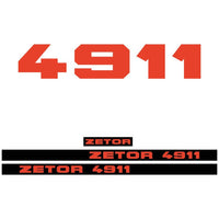 Zetor 4911 Aftermarket Tractor Decal / Aufkleber / Adesivo / Sticker Set