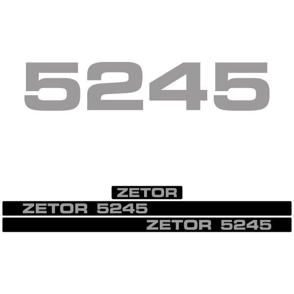 Zetor 5245 Aftermarket Tractor Decal / Aufkleber / Adesivo / Sticker Set