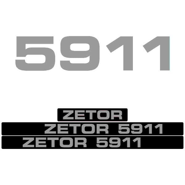 Zetor 5911 Aftermarket Tractor Decal / Aufkleber / Adesivo / Sticker Set