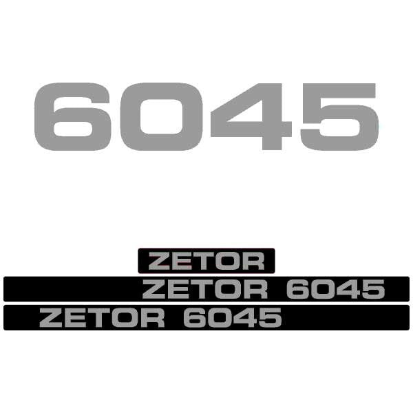 Zetor 6045 Aftermarket Tractor Decal / Aufkleber / Adesivo / Sticker Set