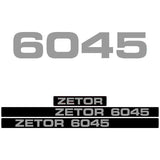 Zetor 6045 Aftermarket Tractor Decal / Aufkleber / Adesivo / Sticker Set