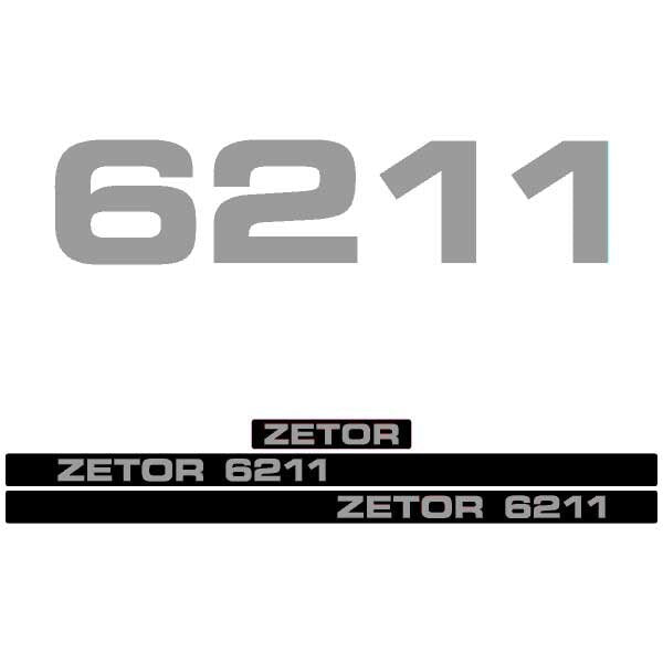 Zetor 6211 Aftermarket Tractor Decal / Aufkleber / Adesivo / Sticker Set