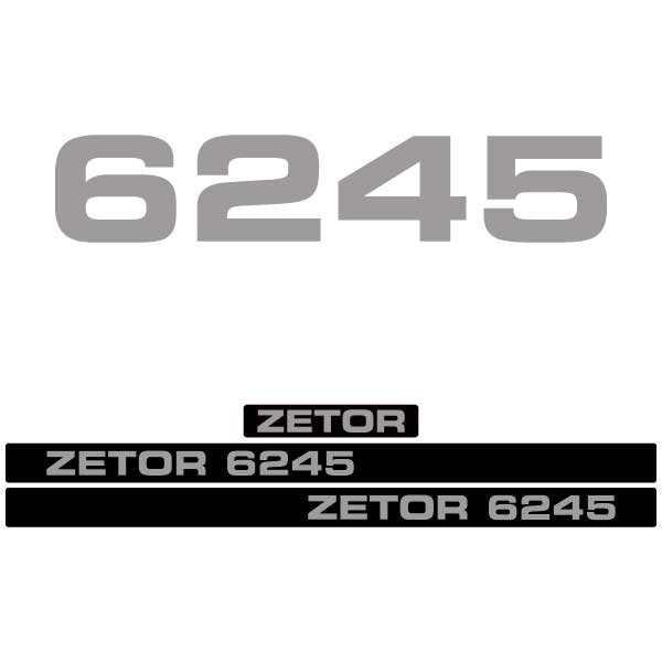 Zetor 6245 Aftermarket Tractor Decal / Aufkleber / Adesivo / Sticker Set