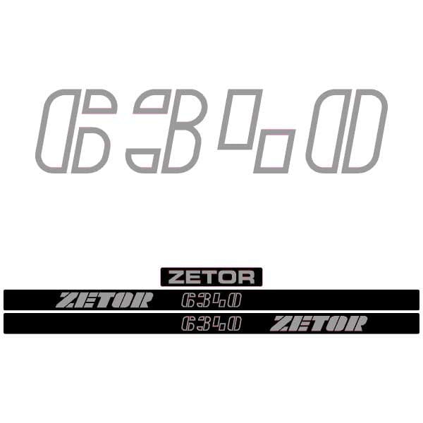 Zetor 6340 Aftermarket Tractor Decal / Aufkleber / Adesivo / Sticker Set