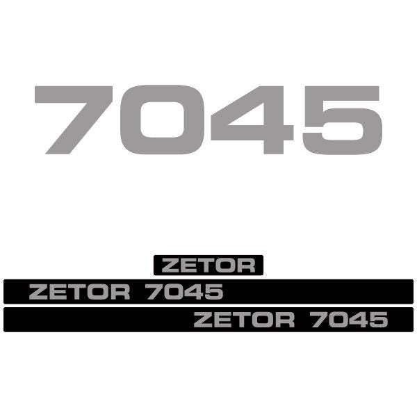 Zetor 7045 Aftermarket Tractor Decal / Aufkleber / Adesivo / Sticker Set