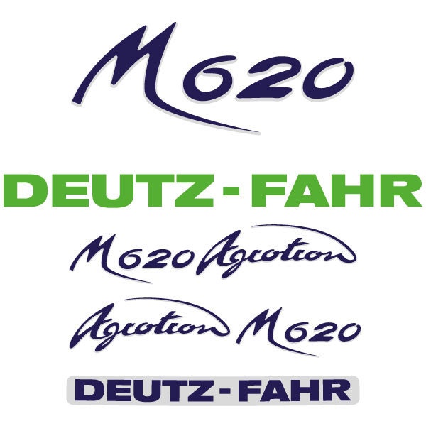 Deutz Fahr AgroTron M620 Aftermarket Replacement Tractor Decal (Sticker) Set