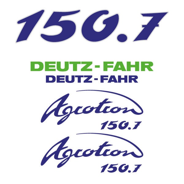 Deutz Fahr AgroTron 150.7 Aftermarket Replacement Tractor Decal (Sticker) Set